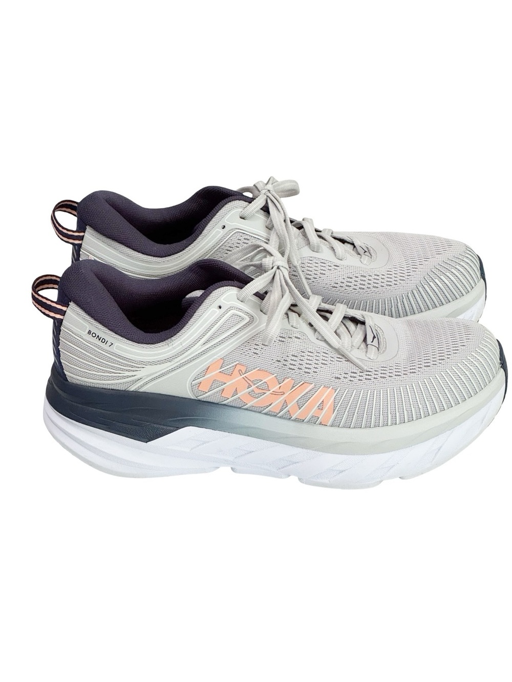Hoka One Bondi 7 Lunar Rock 7 Wide